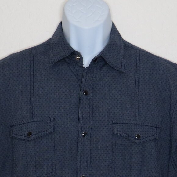 Age‎ of Wisdom* Men's Short Sleeve Snap Down Curved Hem Pocket Shirt~ Size XL - Picture 5 of 10